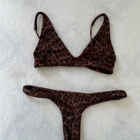 Leopard Print Bikini Set - Picture 2 of 5